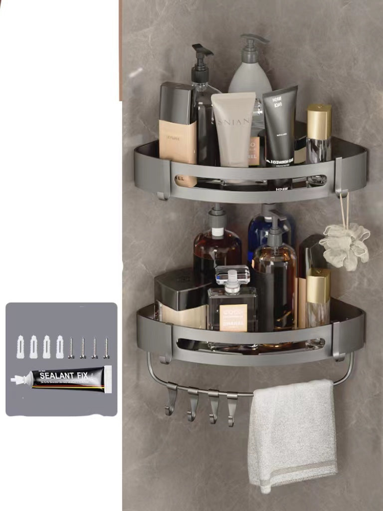 Hanging bathroom storage rack