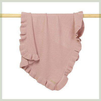 Newborn swaddle wrap

Ruffle baby blanket

