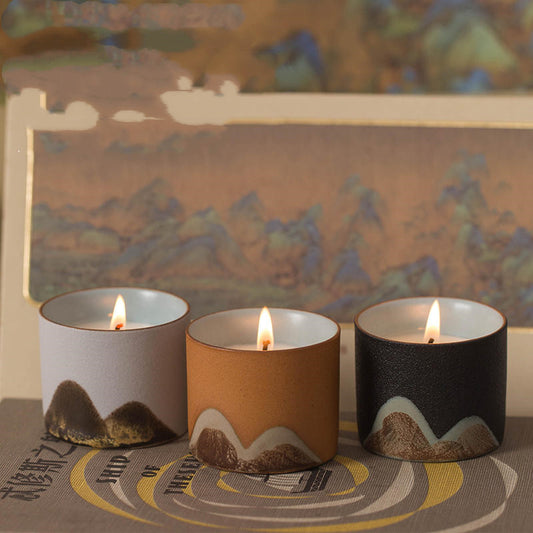 Scenic candle décor

