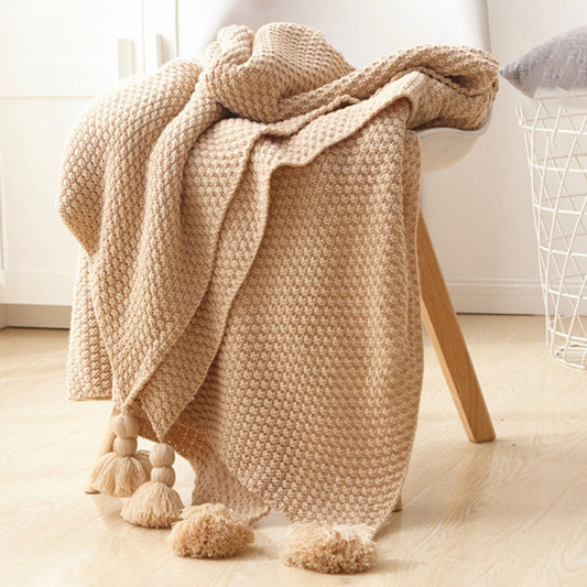 Knitted sofa cover throw

Office nap blanket
