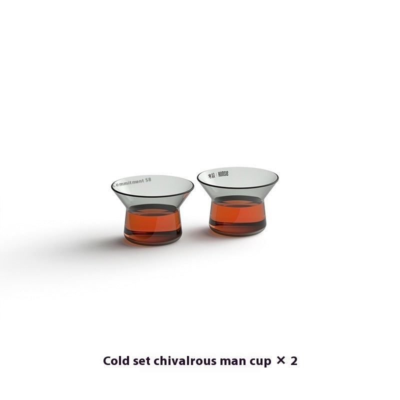 glass tea pot and cup

