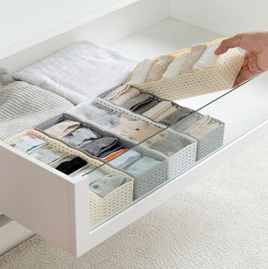 Stackable 5-Cell Drawer Organizer