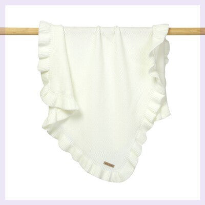 Newborn swaddle wrap

Ruffle baby blanket

