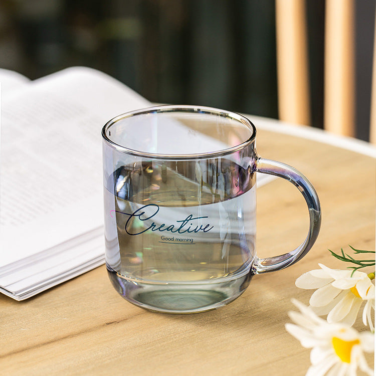 painted glass cup
