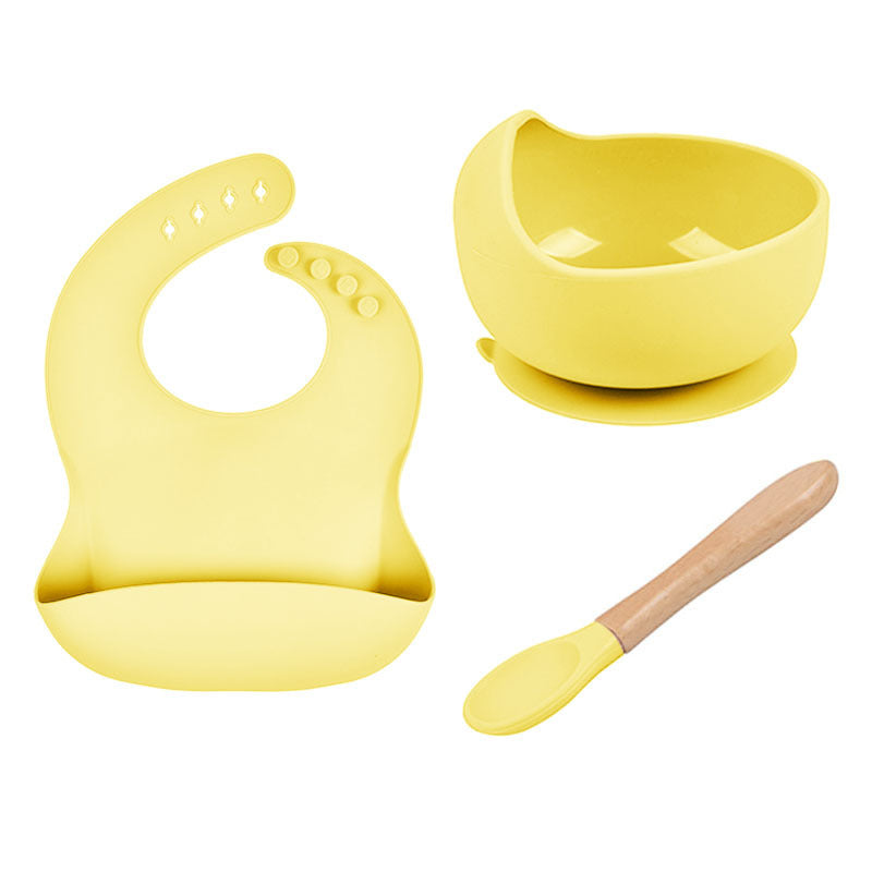 Silicone bib and spoon

Wooden baby spoon

