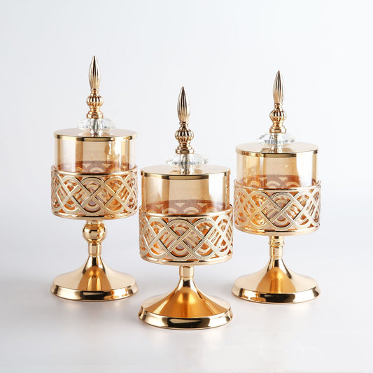 glass table candle holder

