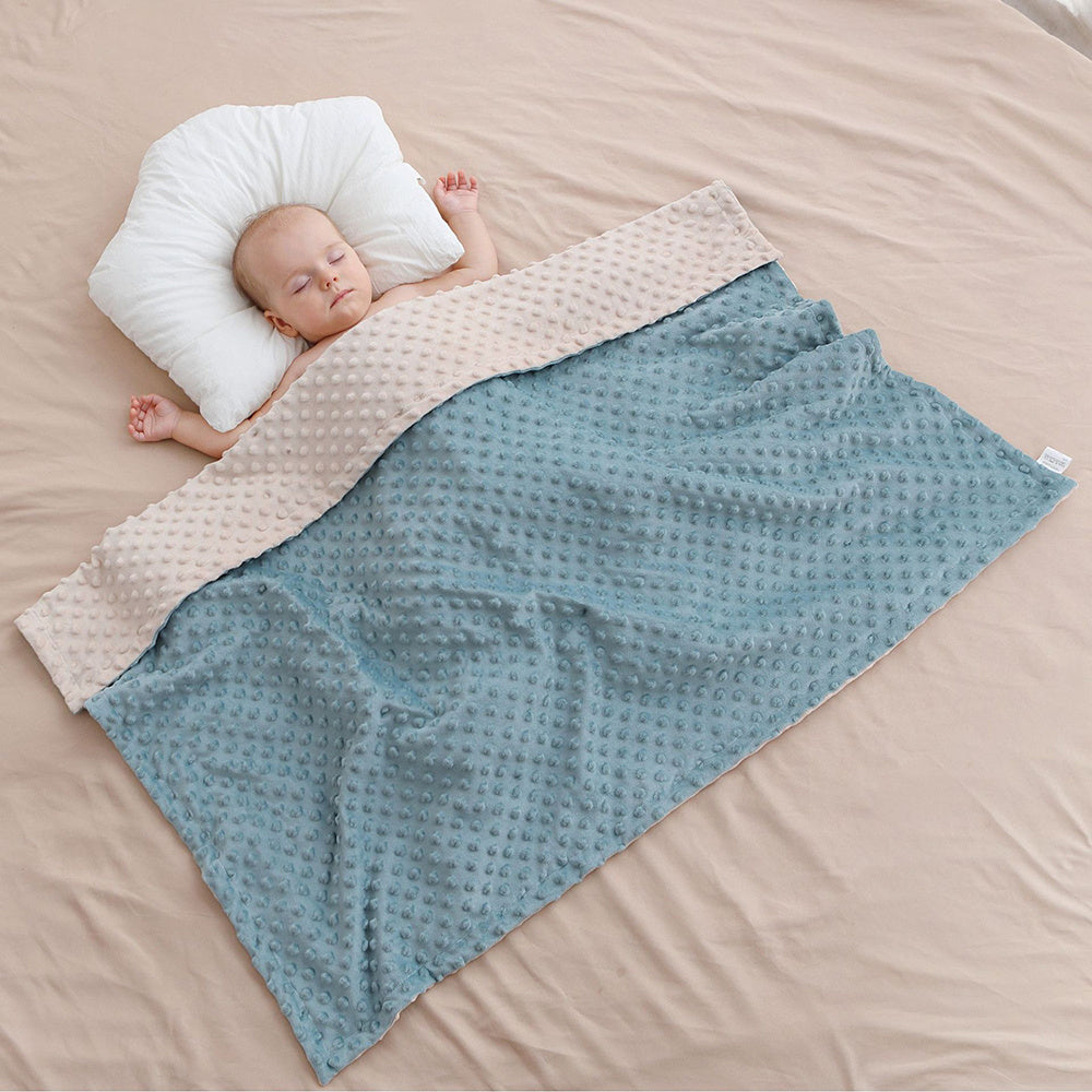 Dotted backing baby blanket

Receiving blanket for toddler

