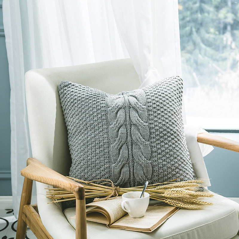 Parks Acrylic Cushion Cover – 45x45cm, Gray - AVENWU