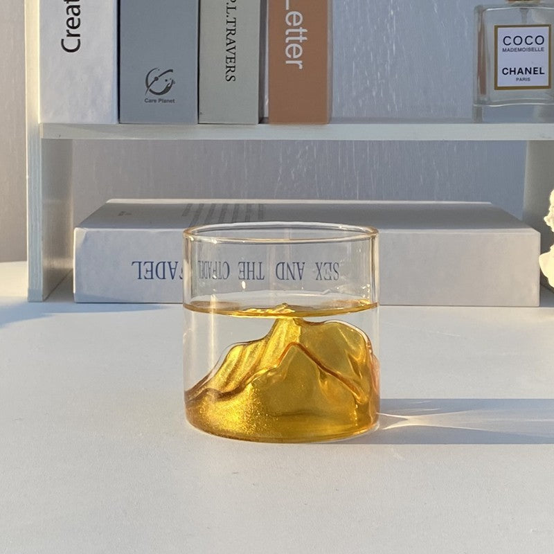 colored glass cup

