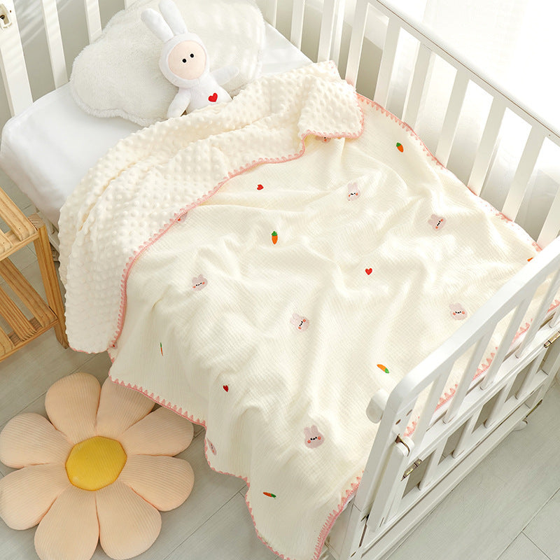 Crepe baby blanket

Newborn soothing blanket

