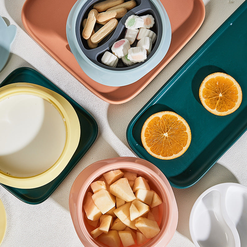 Portable snack bowl