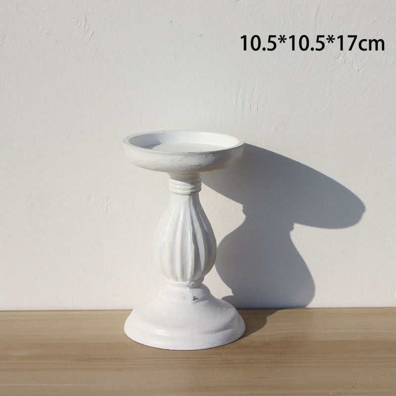 wooden candle holder décor

