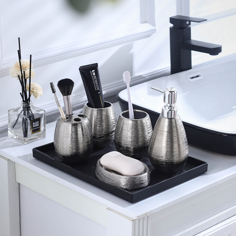 Five-piece bathroom collection

