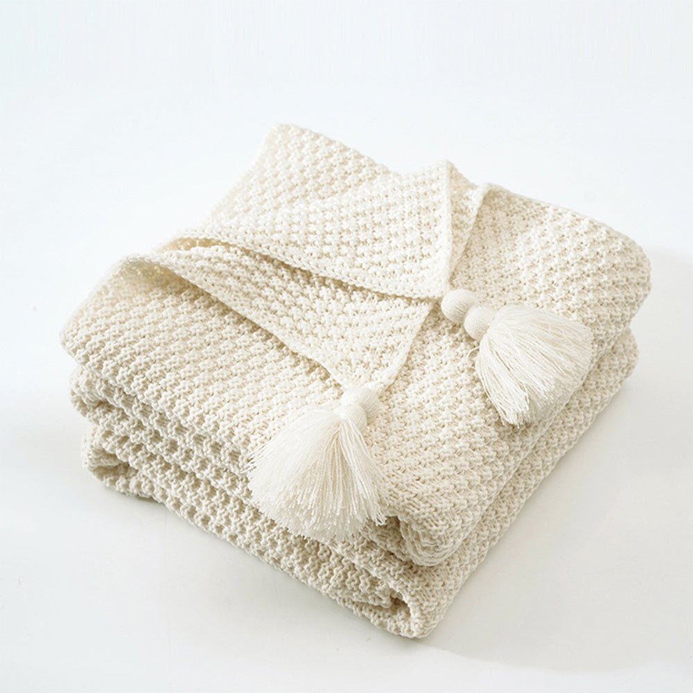 Knitted sofa cover throw

Office nap blanket