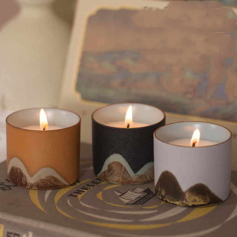 Scenic candle décor

