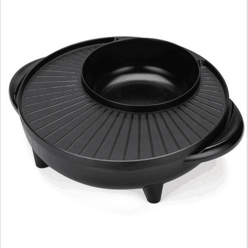 2-in-1 Electric Hot Pot & Grill – Multifunctional Cooker for Indoor BBQ & Hotpot - AVENWU