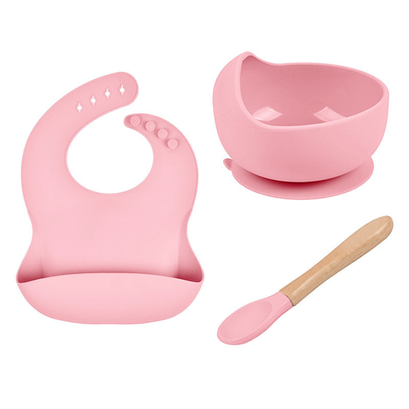 Silicone bib and spoon

Wooden baby spoon


