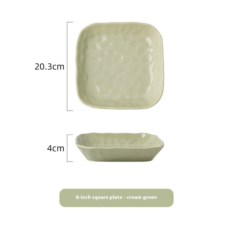 Minimalist Cream Ceramic Tableware Set