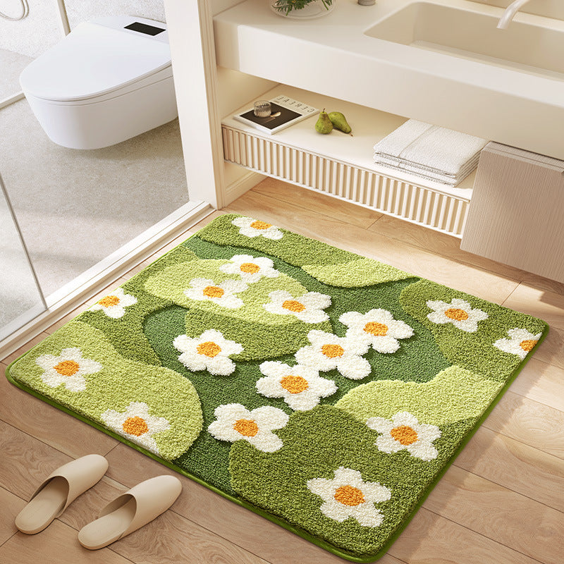 Absorbent floor mat

