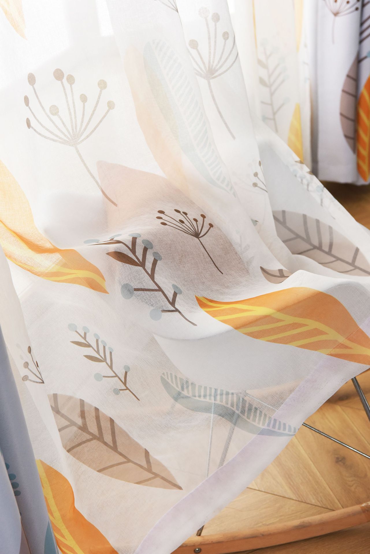 Nordic Leaf Pattern Blackout Curtains – Modern Shading Solution for Bedroom & Living Room - AVENWU
