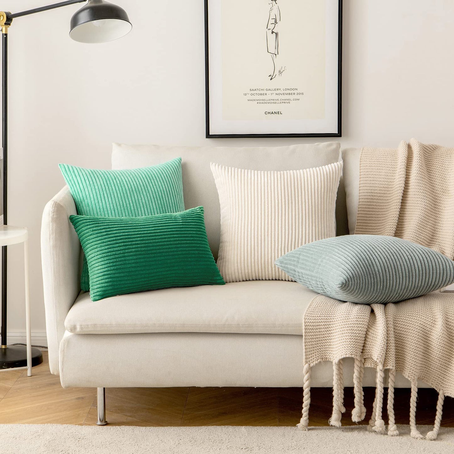 Decorative throw pillow covers