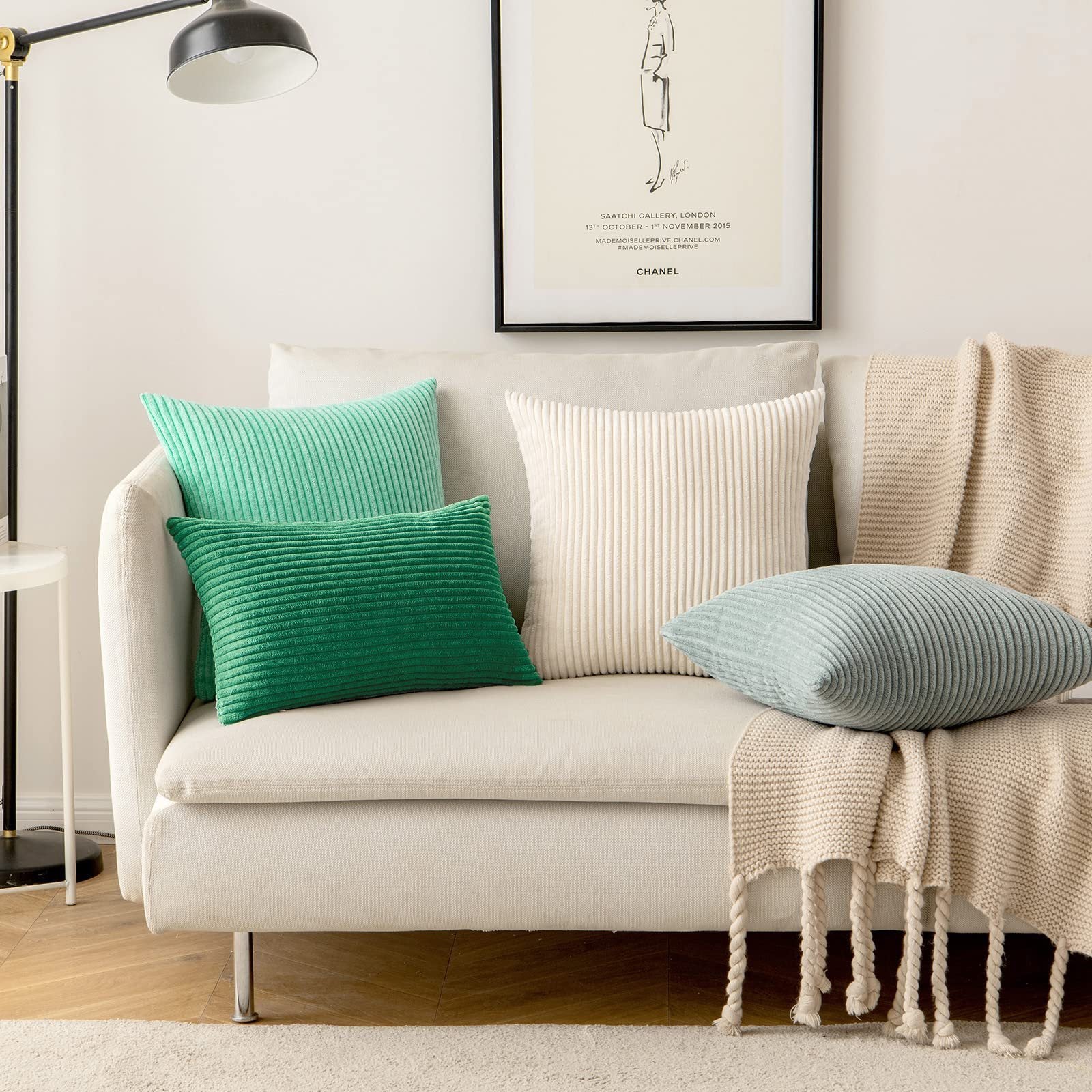 Decorative throw pillow covers