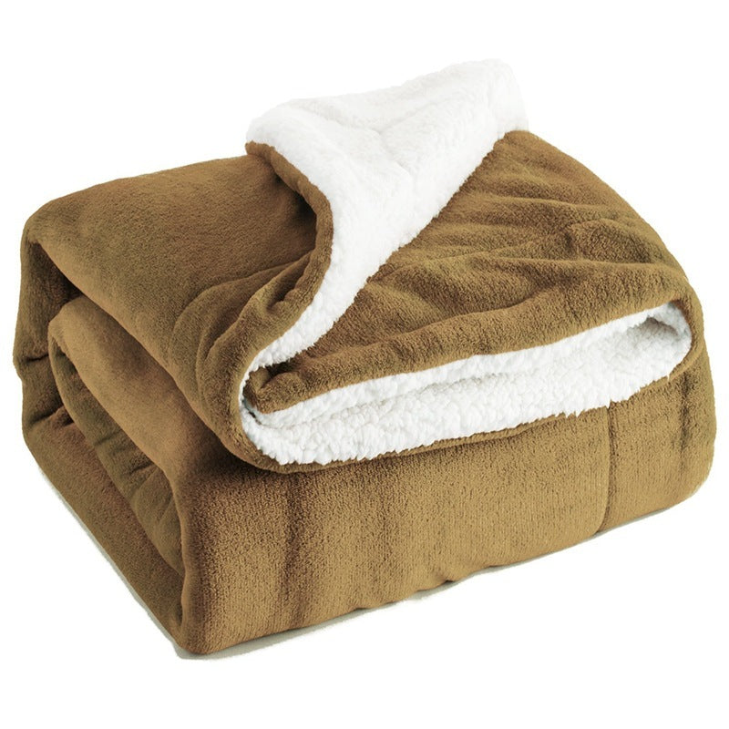 Fleece winter throw

Cozy sherpa bed blanket