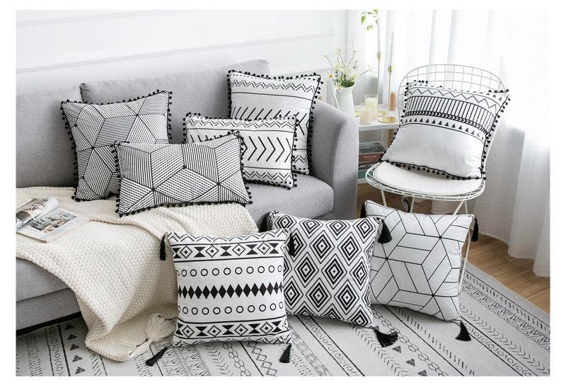 Bohemian-Inspired Decorative Throw Pillow – Ethnic Pattern Cushion for Sofa & Bed - AVENWU