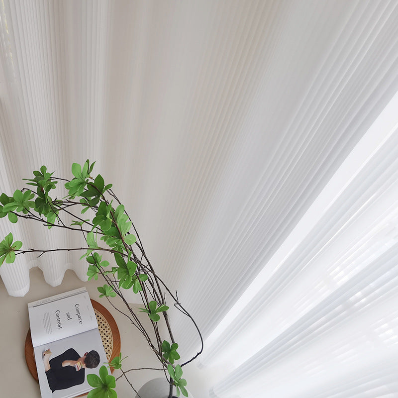 Minimalist Vertical Blinds in White – Ideal for Living Room, Office & Bedroom - AVENWU
