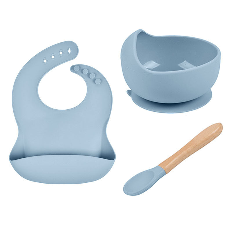 Silicone bib and spoon

Wooden baby spoon

