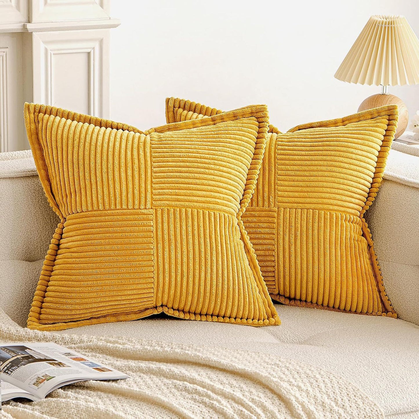 Decorative throw pillow covers