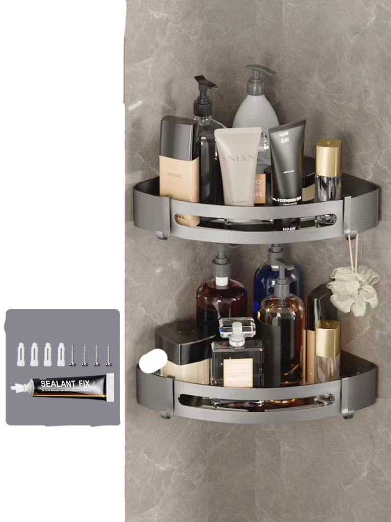 Hanging bathroom storage rack