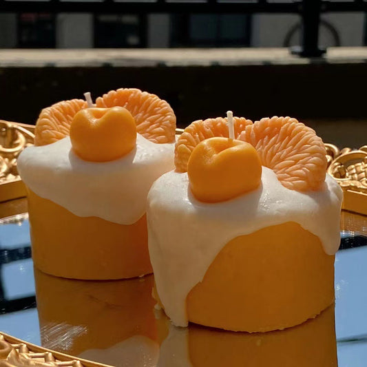 Cute cream candle

