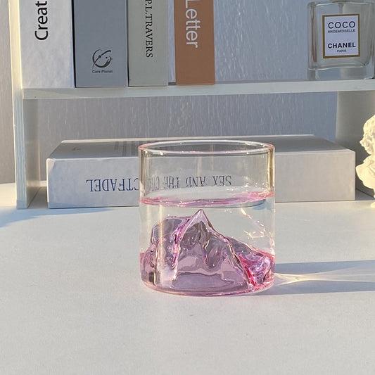 colored glass cup

