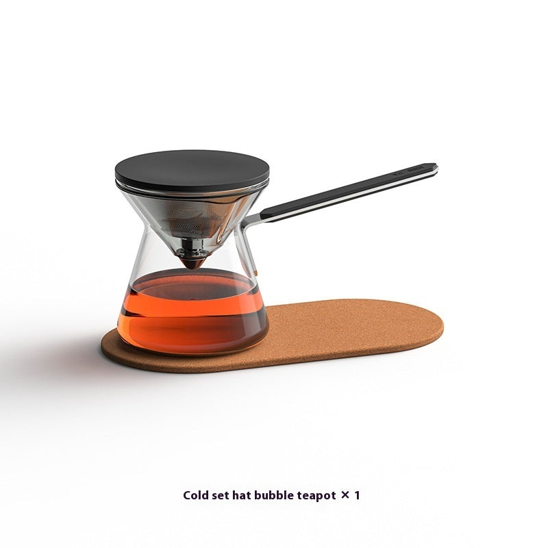 glass tea pot and cup

