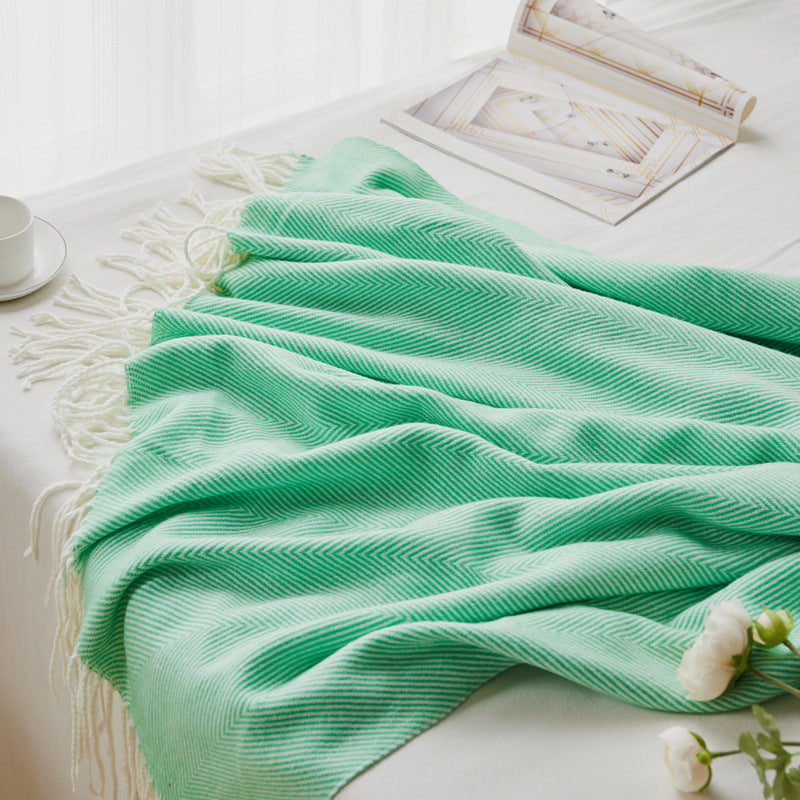 Woven jacquard throw

Wave pattern sofa blanket