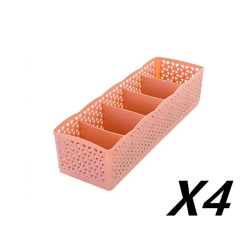 Stackable 5-Cell Drawer Organizer