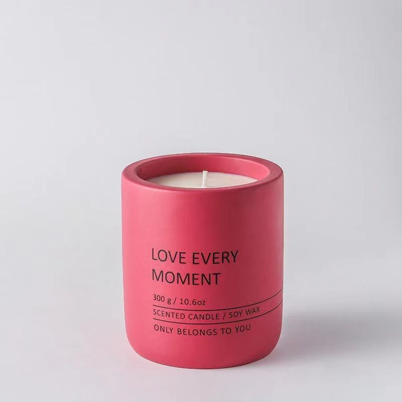 Ceramic cup candle

