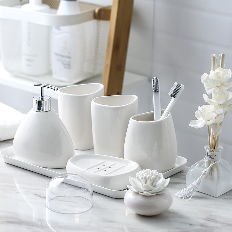 Bathroom mouthwash cup

