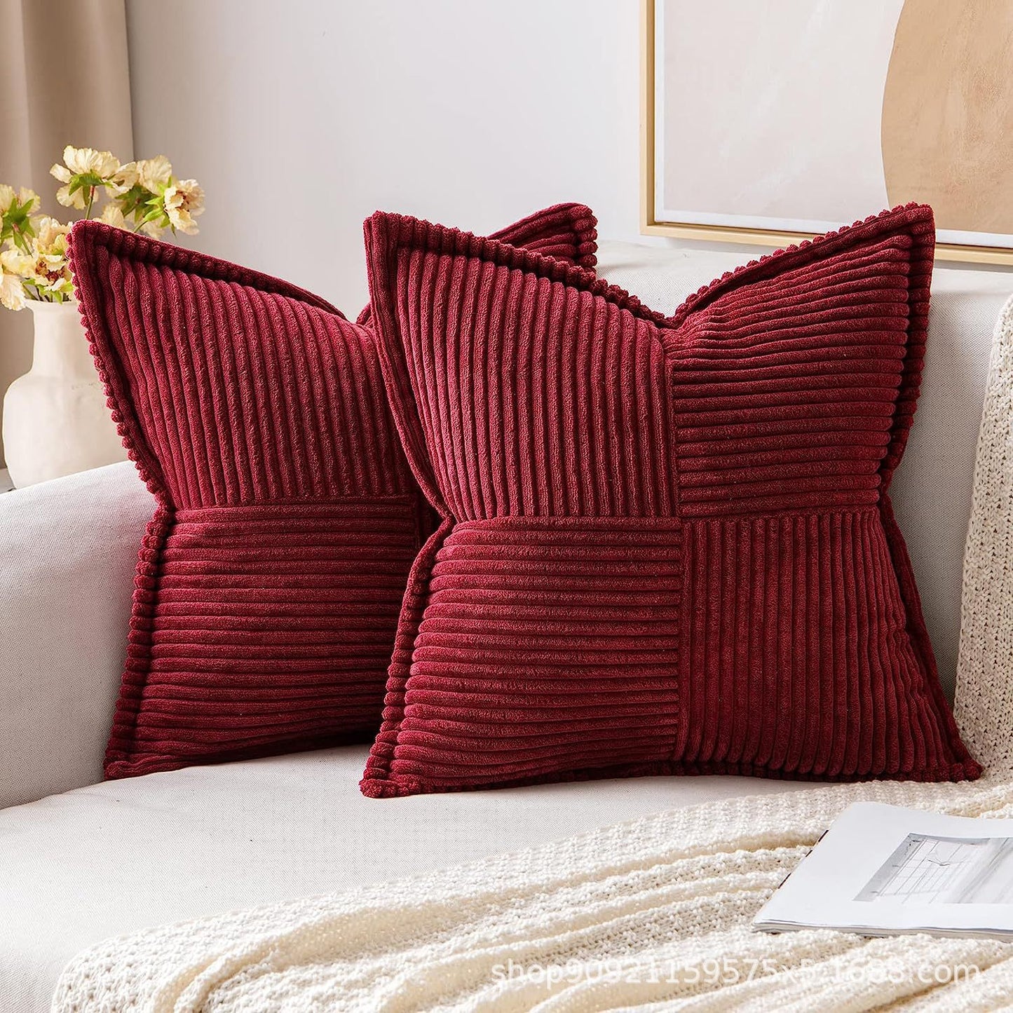 Decorative throw pillow covers