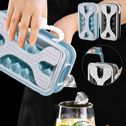 Portable silicone ice ball mold and water bottle for summer drinks.