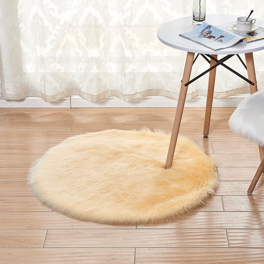 Plush carpet in a cozy home living room with modern furniture and warm lighting

