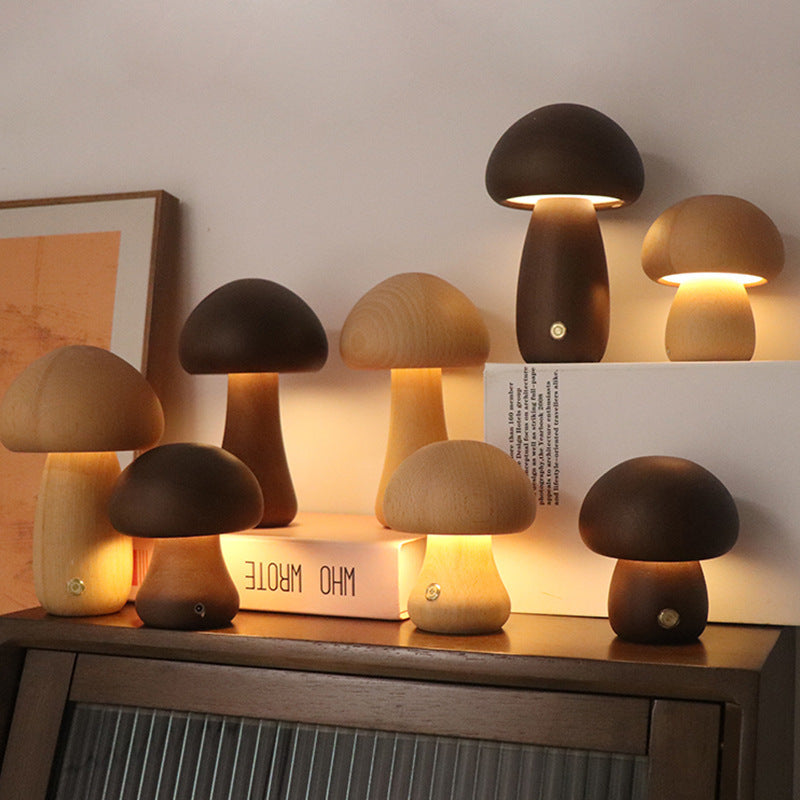 Mushroom LED Night Light – Touch Bedside Lamp - AVENWU
