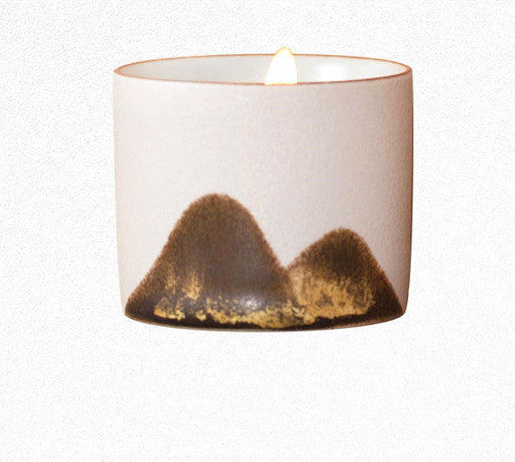 Scenic candle décor

