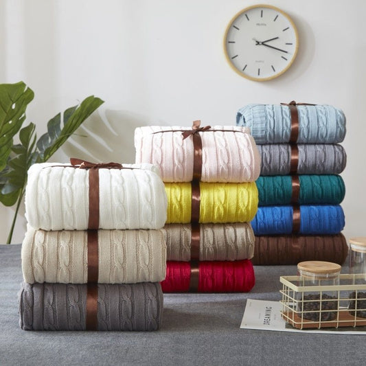 Solid color throw blanket

Breathable cotton throw