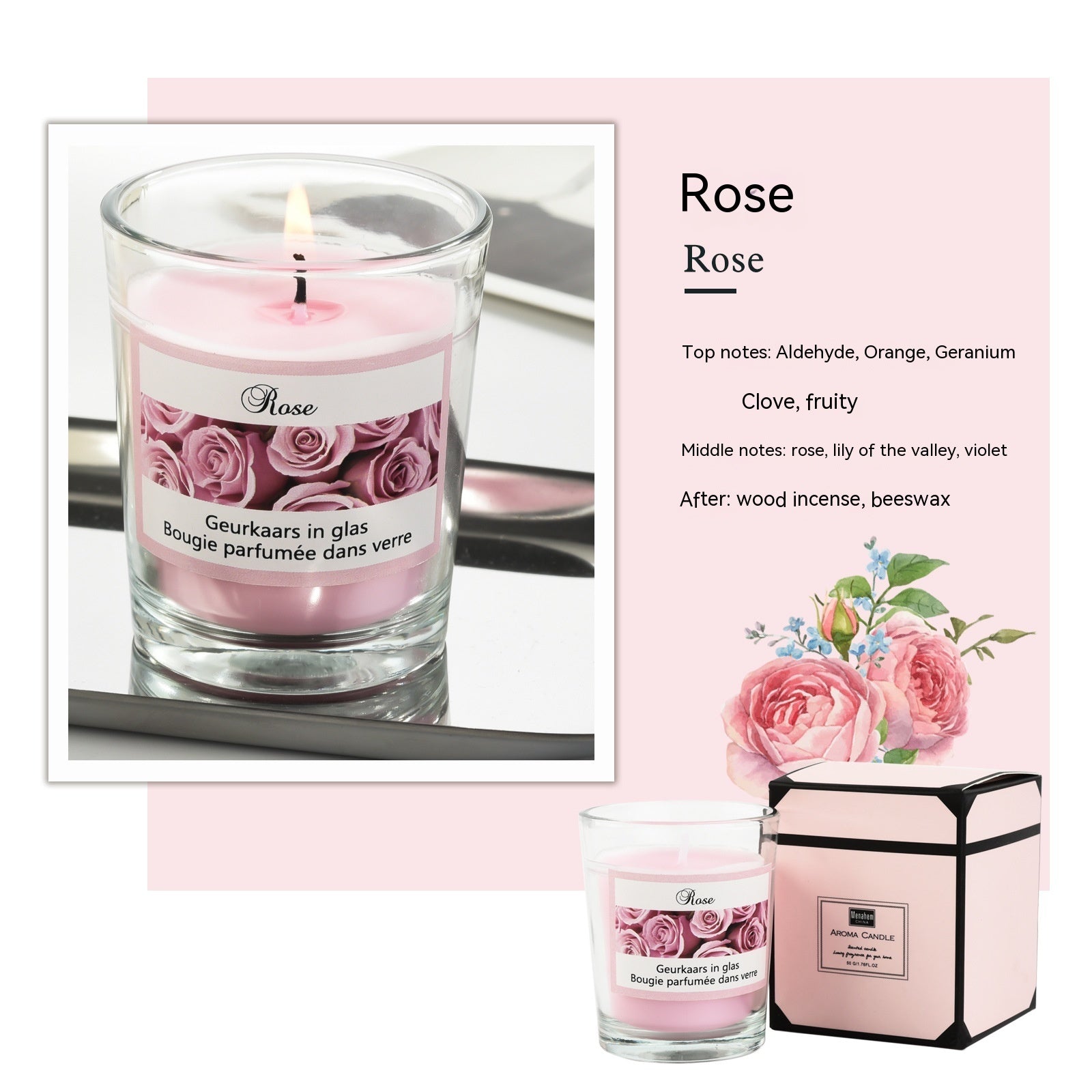 Romantic fragrance candle

