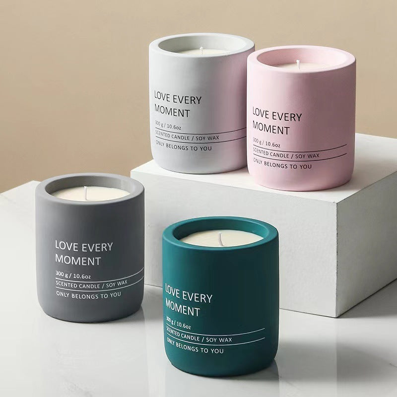 Ceramic cup candle

