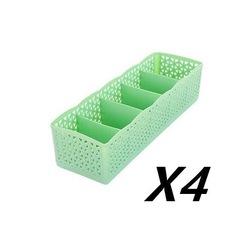 Stackable 5-Cell Drawer Organizer