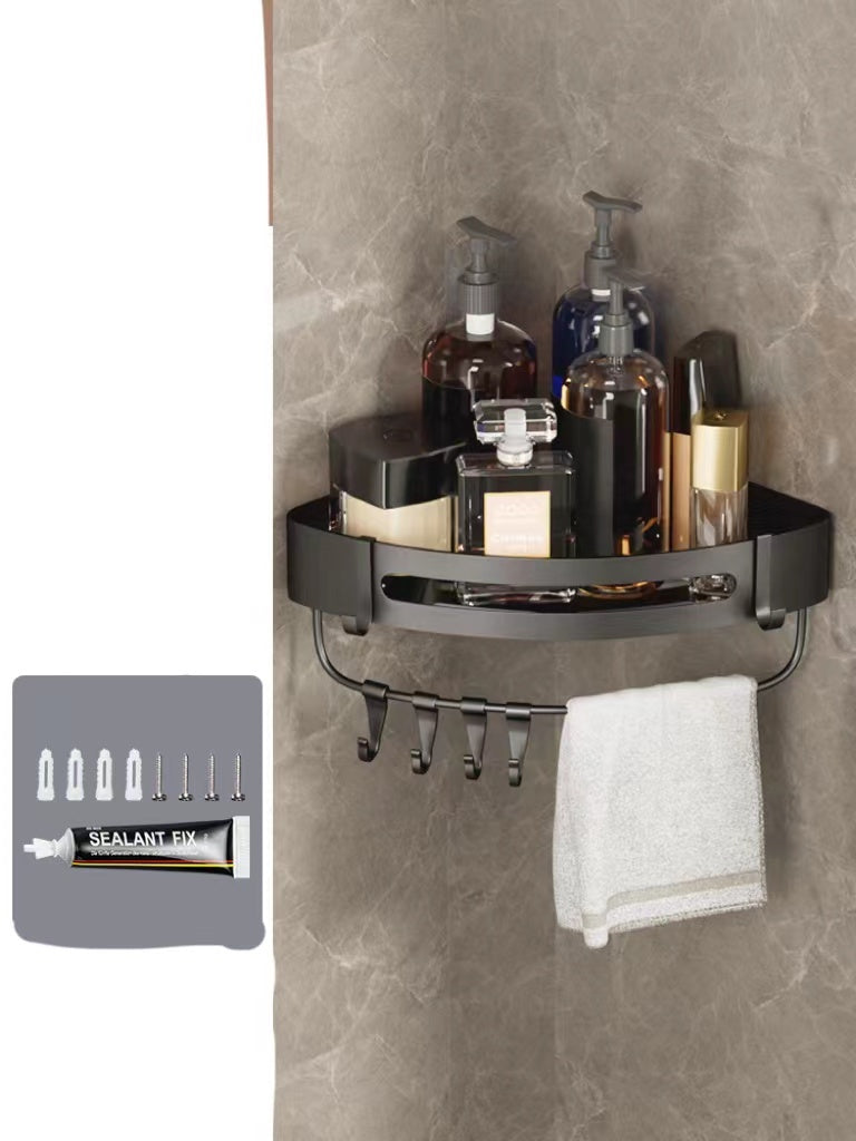 Hanging bathroom storage rack