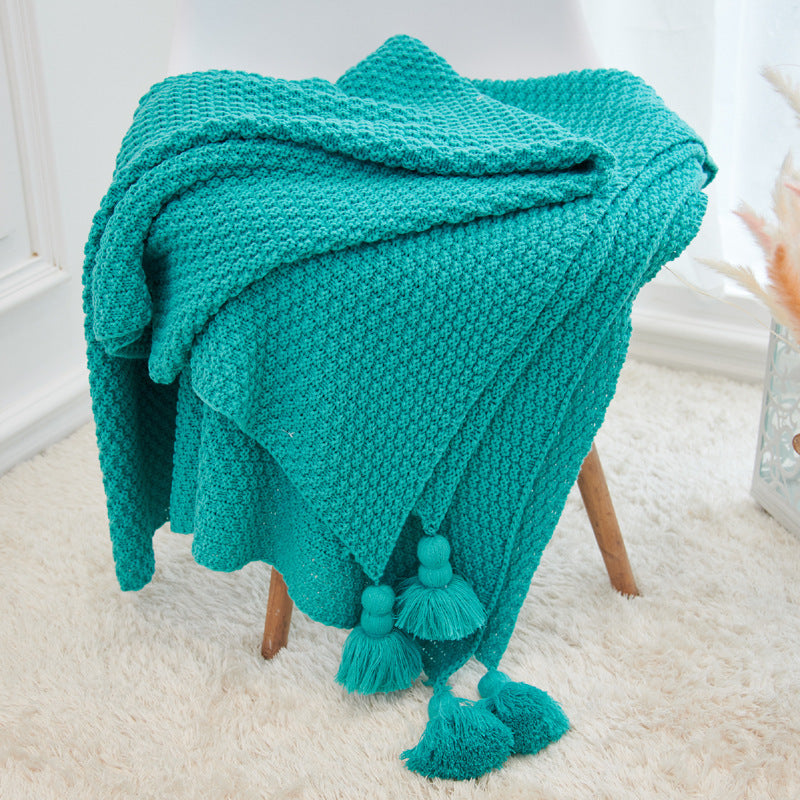 Pineapple pendant blanket

Fringed baby throw

